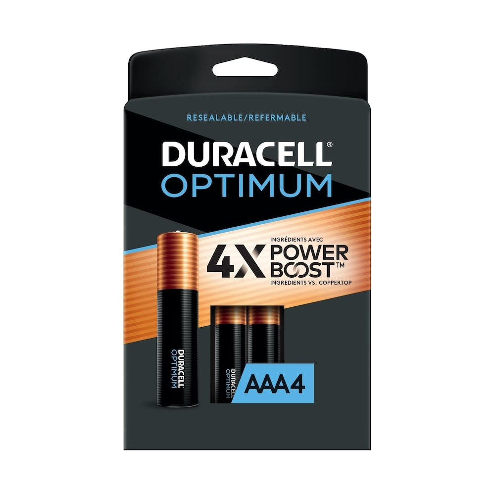 Optimum AAA Batteries, 4 Pack Alkaline Battery