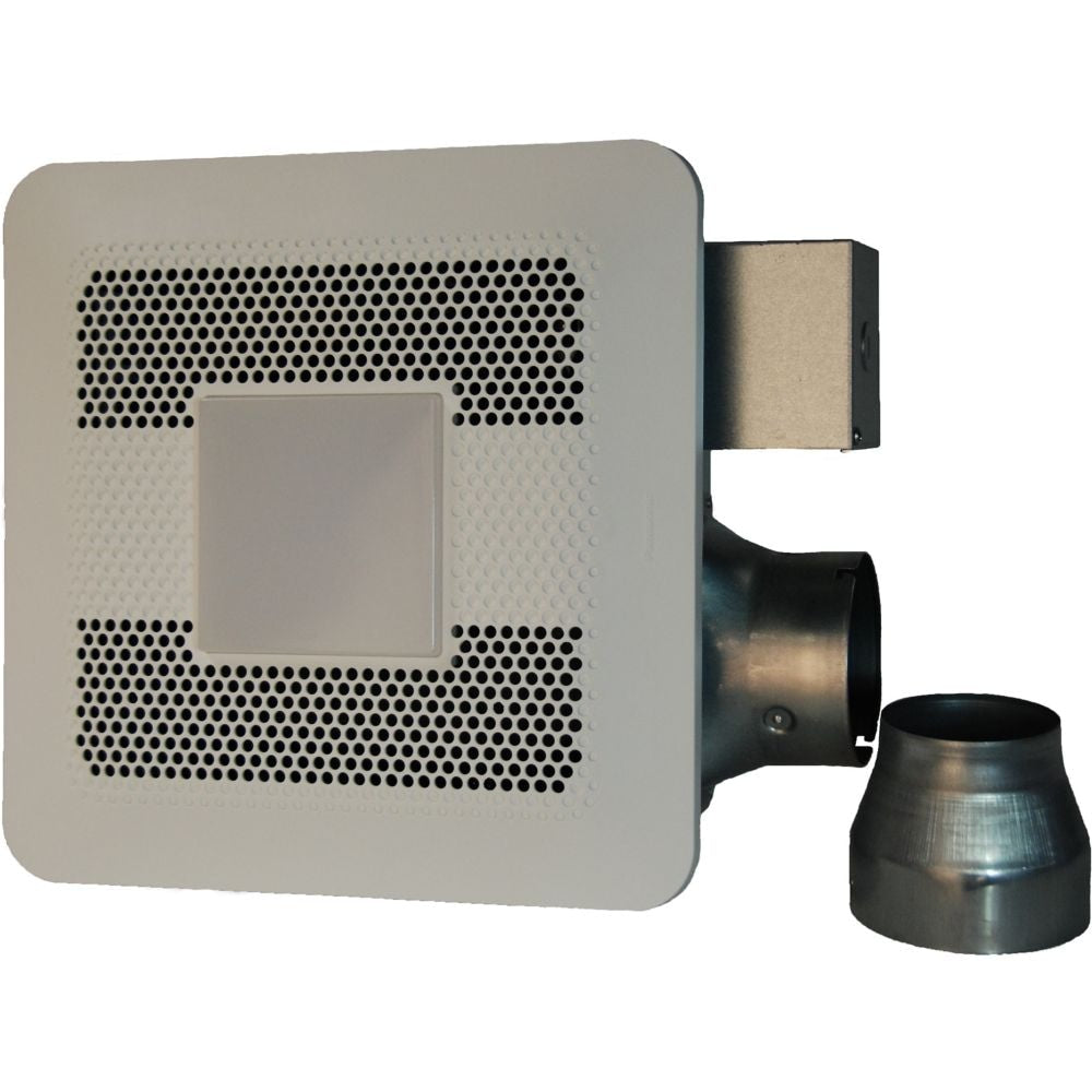 80-110 CFM 0.4-1.1 Sones Whisper Remodel Bath Fan with light (for rooms < 100 sq. ft.) ENERGY STAR®