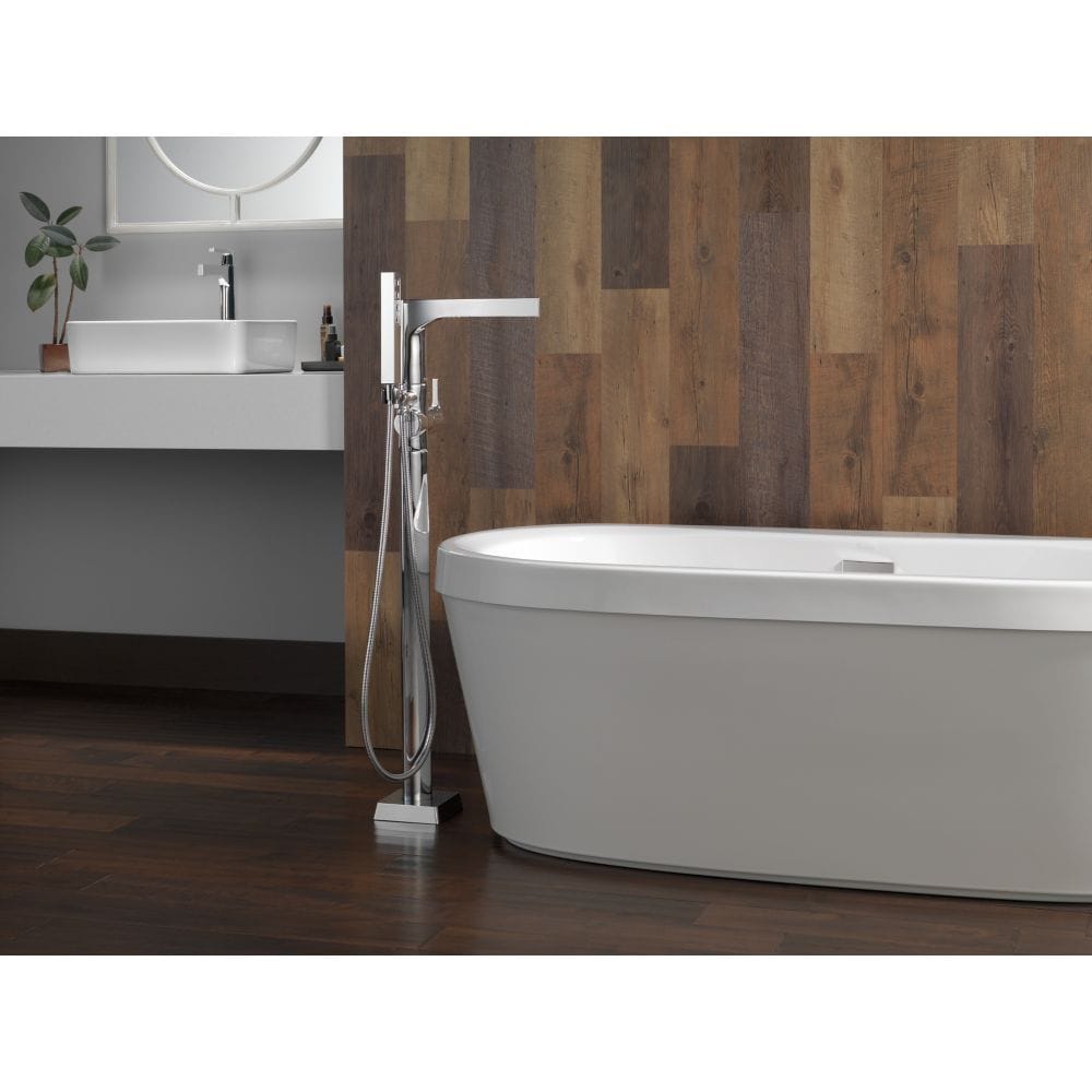 Zura Single Hole Single Handle Lever Bathroom Sink Faucet Deck Mount Standard Flow Matte Black