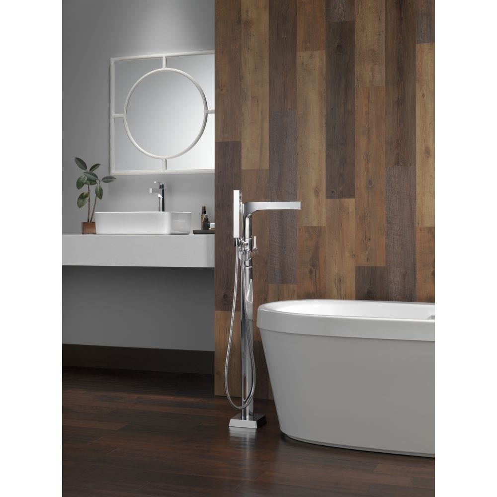Zura Single Hole Single Handle Lever Bathroom Sink Faucet Deck Mount Standard Flow Matte Black