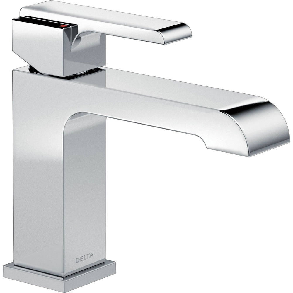 Ara Single Hole Single Handle Lever Bathroom Sink Faucet Deck Mount Standard Flow in Chrome