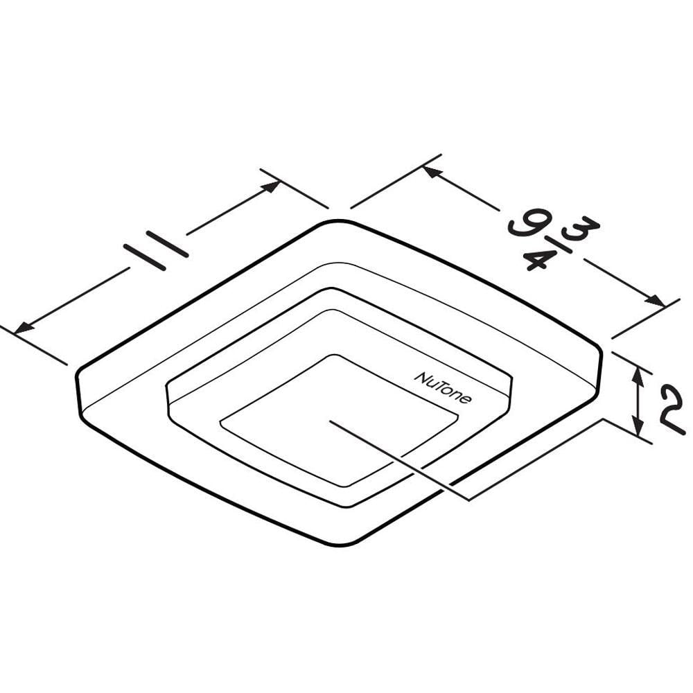 Bathroom Exhaust Fan Upgrade Grille Cover with LED Light