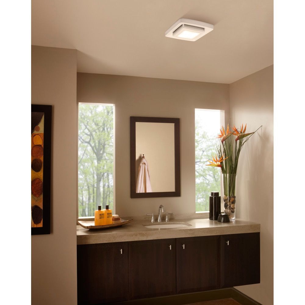 Bathroom Exhaust Fan Upgrade Grille Cover with LED Light