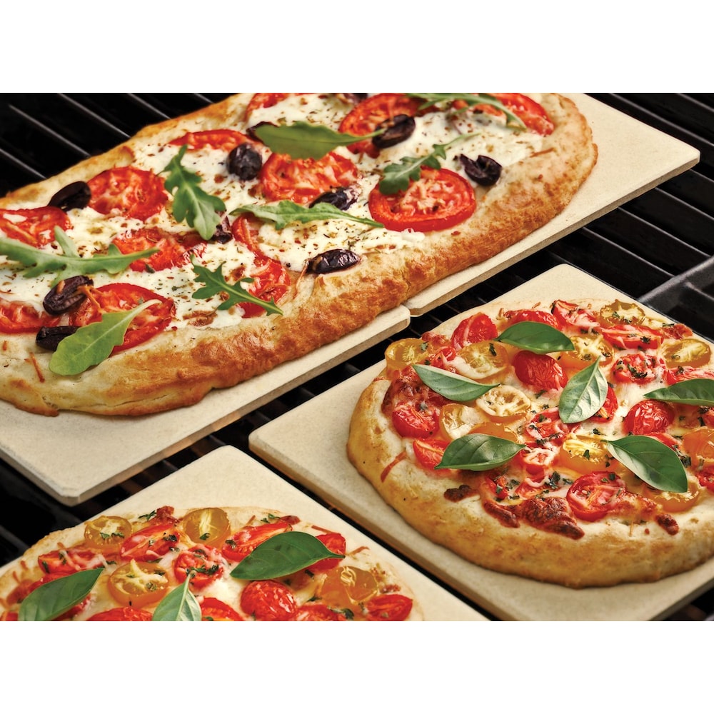 Dalles en pierre pour gril à pizza, lot de 4