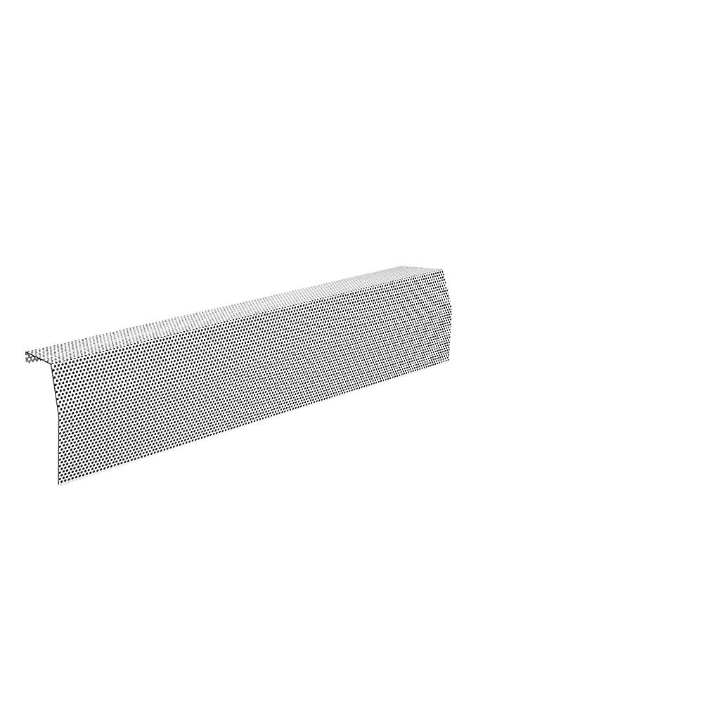 Premium Series 3 ft. Galvanized Steel Easy Slip-On Baseboard Heater Cover in White