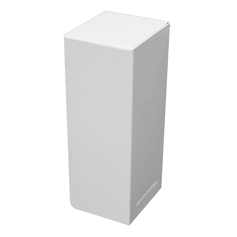 Basic Series Steel Easy Slip-On Baseboard Heater Cover Right Side End Cap in White