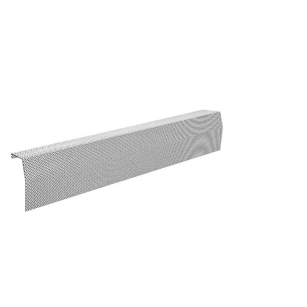 Premium Series 4 ft. Galvanized Steel Easy Slip-On Baseboard Heater Cover in White