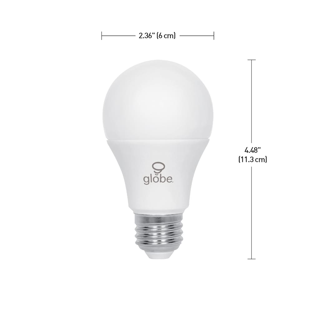 60 Watt Equivalent A19 Non-Dimmable LED Light Bulb (4-Pack), Daylight (5000K)