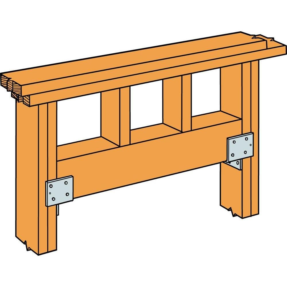 Support de tête galvanisé HH pour 4x