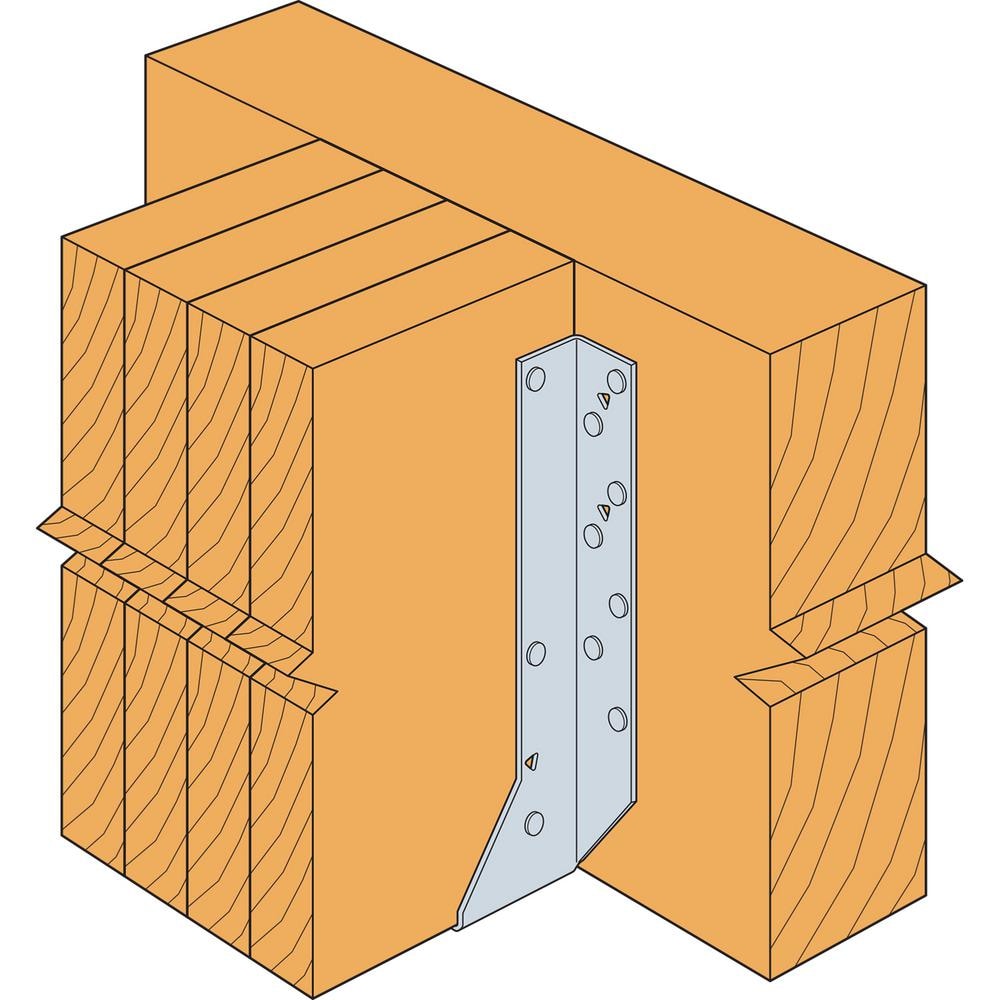 Étrier de solive à montage frontal galvanisé HU pour Quad 2x10