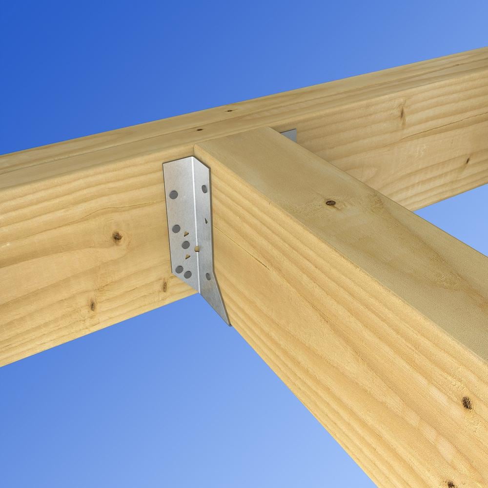 Étrier de solive à montage frontal galvanisé HU pour 4x8