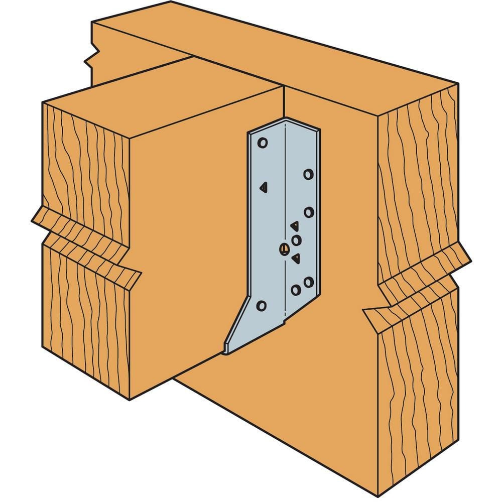 Étrier de solive à montage frontal galvanisé HU pour 4x8