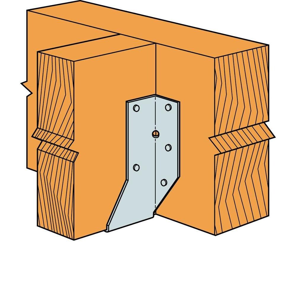 Étrier de solive à montage frontal galvanisé HU pour bois d'ingénierie de 1-3/4 po x 9-1/2 po