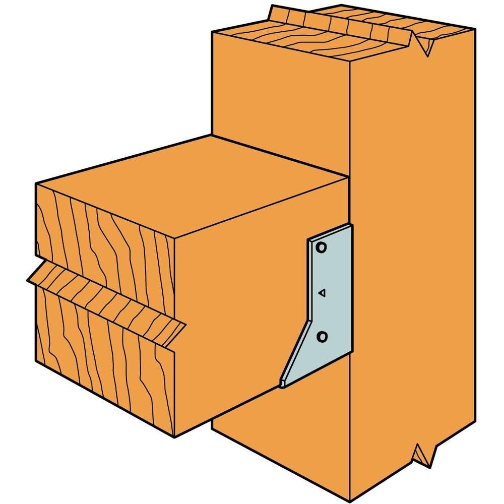 Étrier de solive à bride dissimulée à montage frontal galvanisé HUC pour 6x10