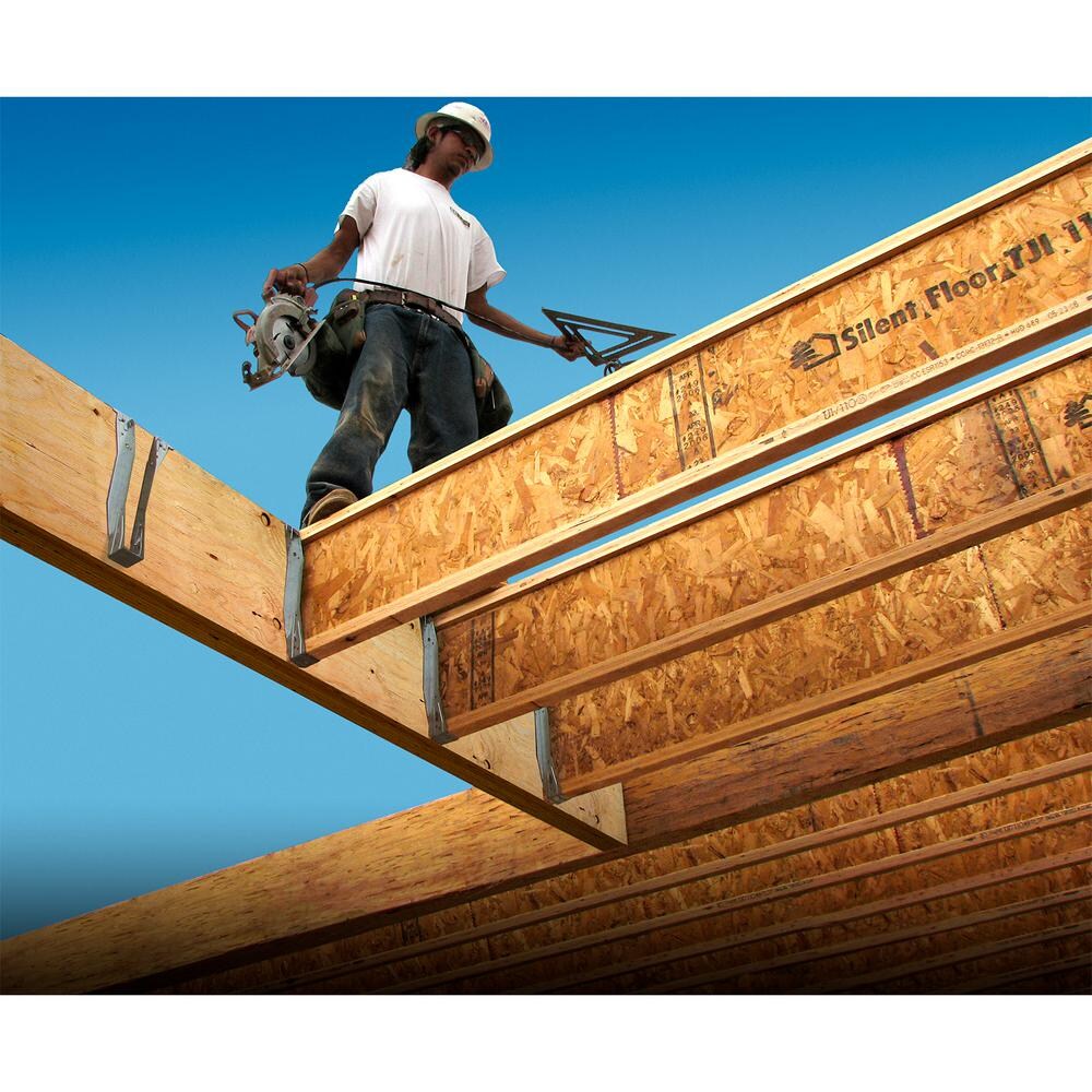 Étrier de solive à semelle supérieure galvanisé ITS pour bois d'ingénierie de 2-1/2 po x 9-1/2 po