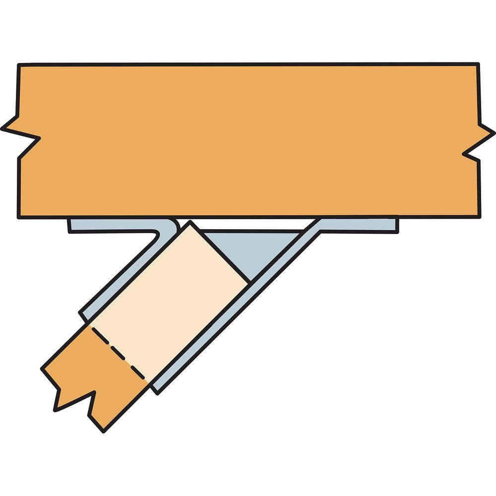 SUL Galvanized Joist Hanger for Double 2x10, Skewed Left