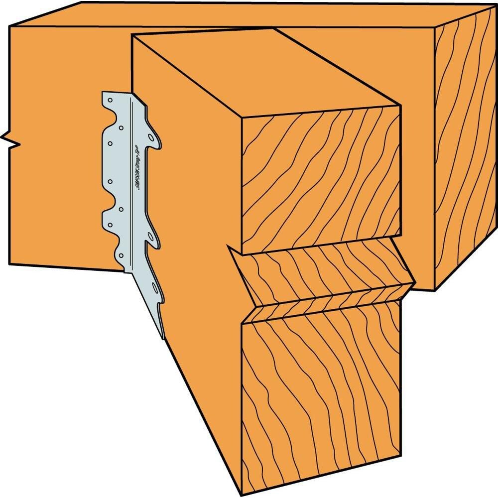 SUL Galvanized Joist Hanger for Double 2x10, Skewed Left