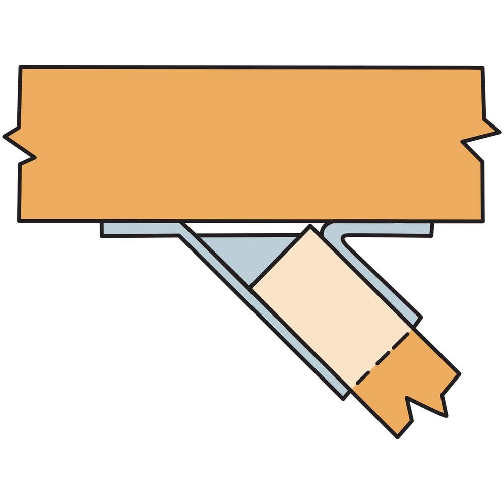 SUR Galvanized Joist Hanger for 4x10, Skewed Right