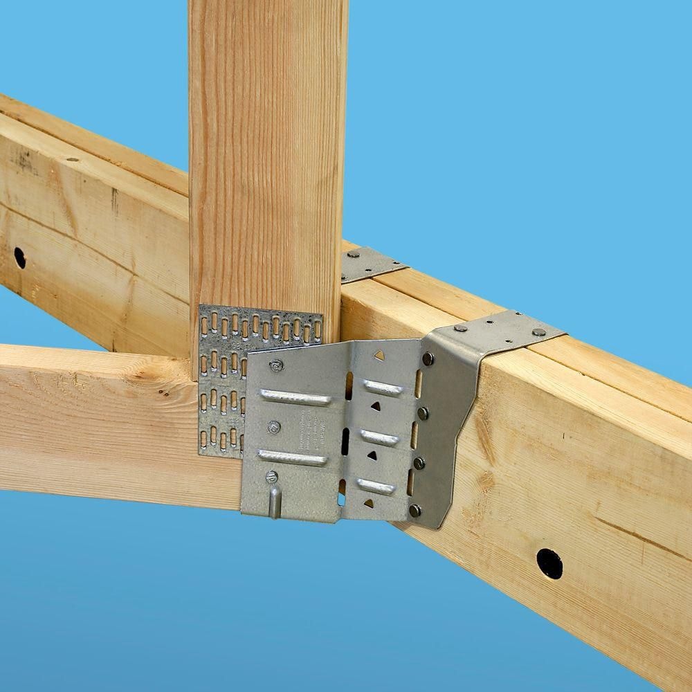 Support de ferme réglable galvanisé THASR pour 2x9, incliné vers la droite