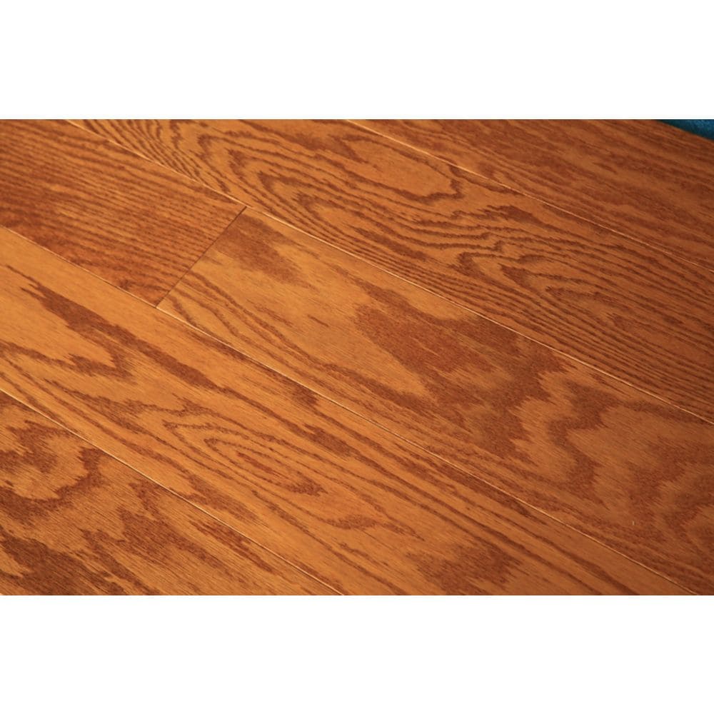 Plancher, bois franc d'ingénierie RedOak Golden, 1/2 po x 5 po x longueurs variables, 26,25 pi2/boîte