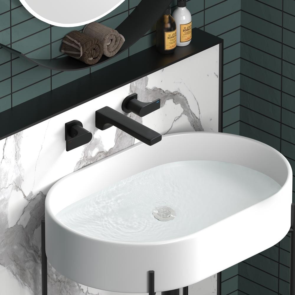 Robinet de lavabo de salle de bain monotrou à poignée unique Vichy en chrome (vidange et valve incluses)