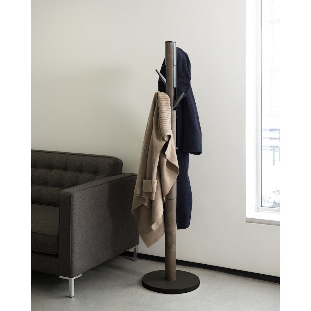 Flapper Coat Rack Black/Walnut