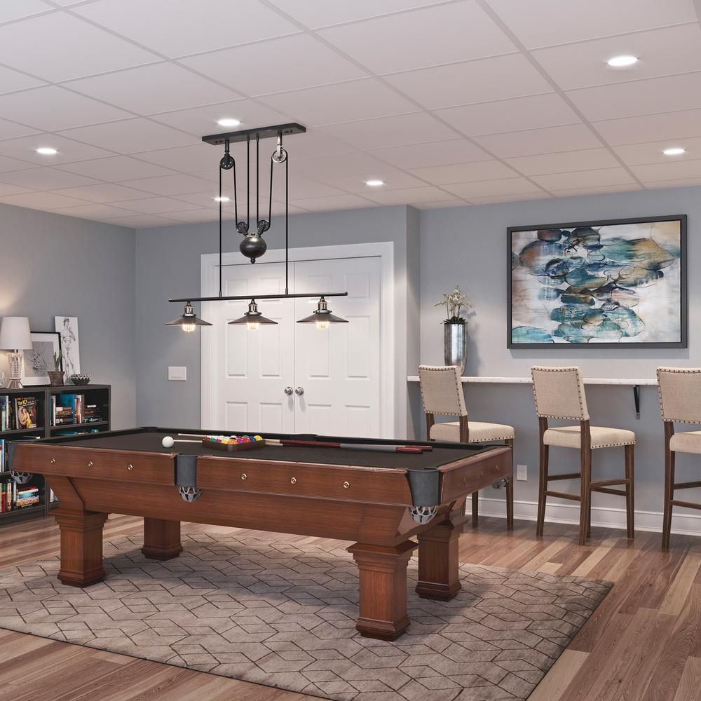 Panneau de plafond blanc Smooth Pro de 2 pi x 2 pi, carton de 12