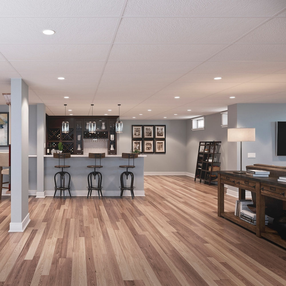 Panneau de plafond Stucco Pro blanc de 2 pi x 4 pi, carton de 10