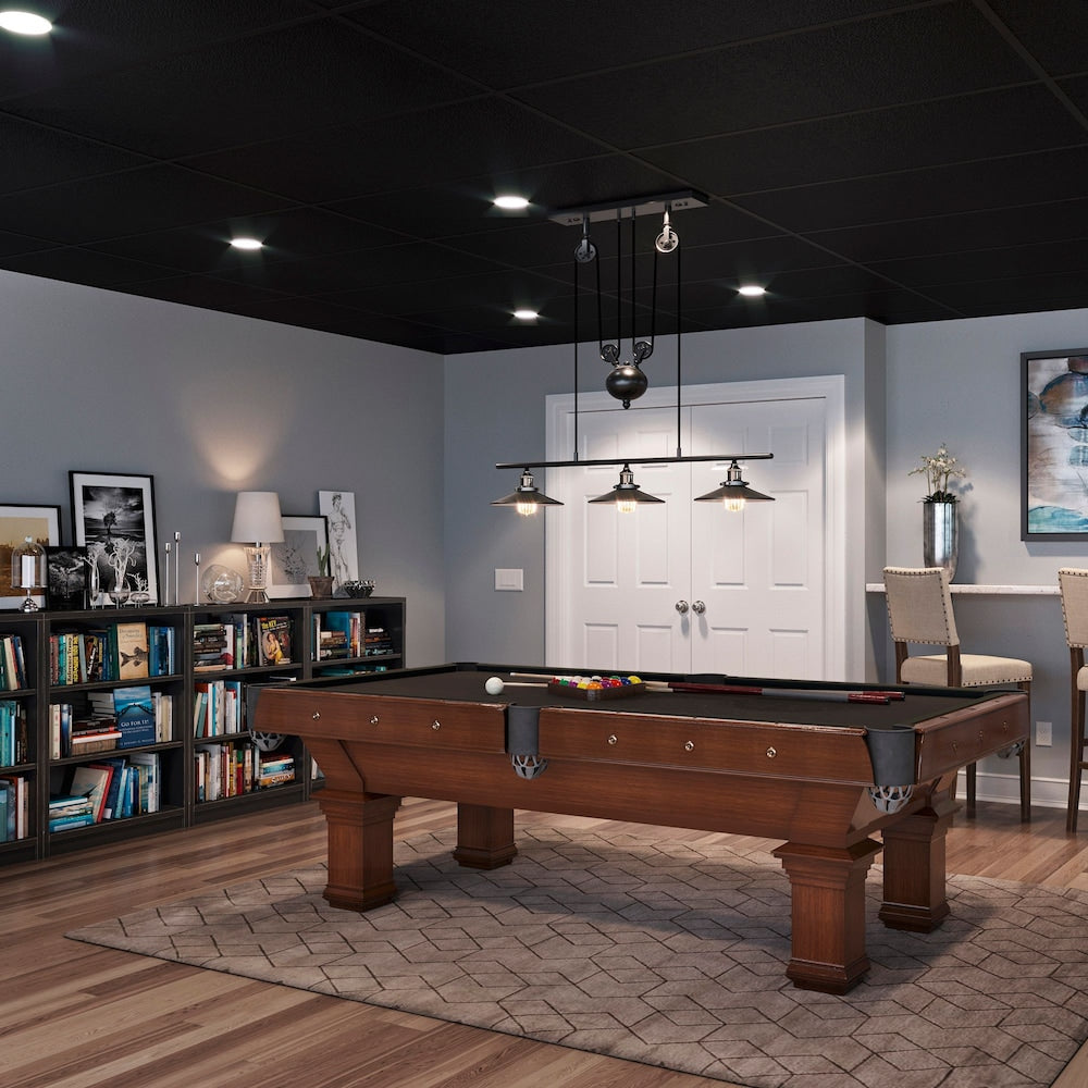 2 ft. x 4 ft. Stucco Pro Black Ceiling Panel Carton of 10