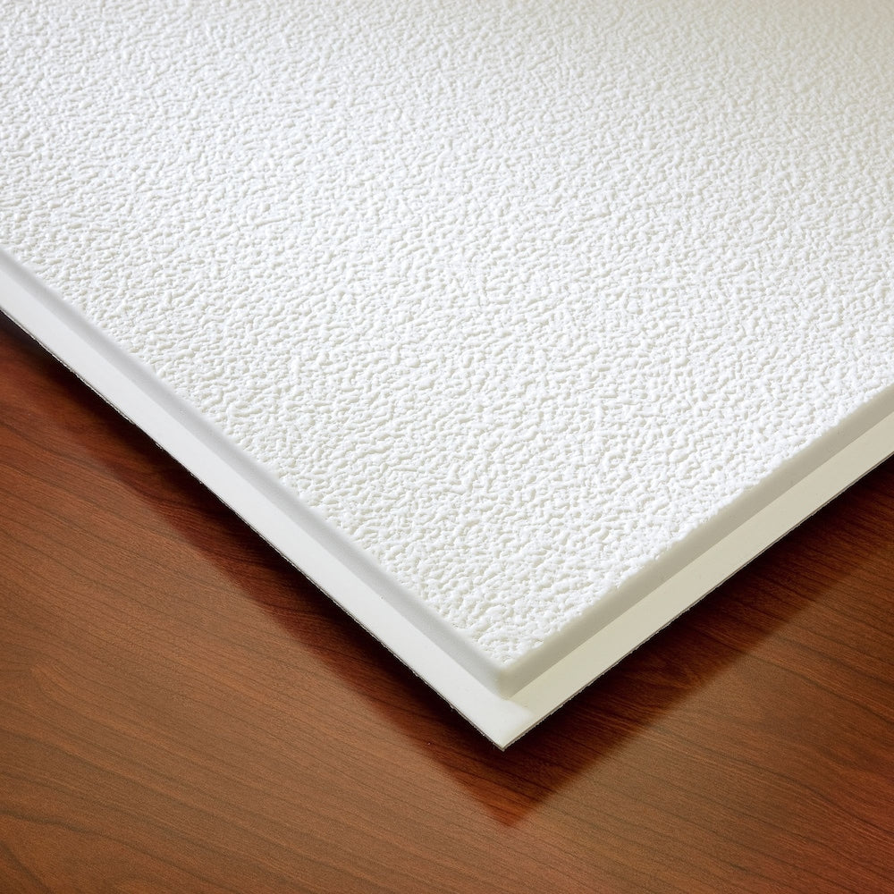 2 ft. x 2 ft. Stucco Pro RE White Ceiling Panel Carton of 12