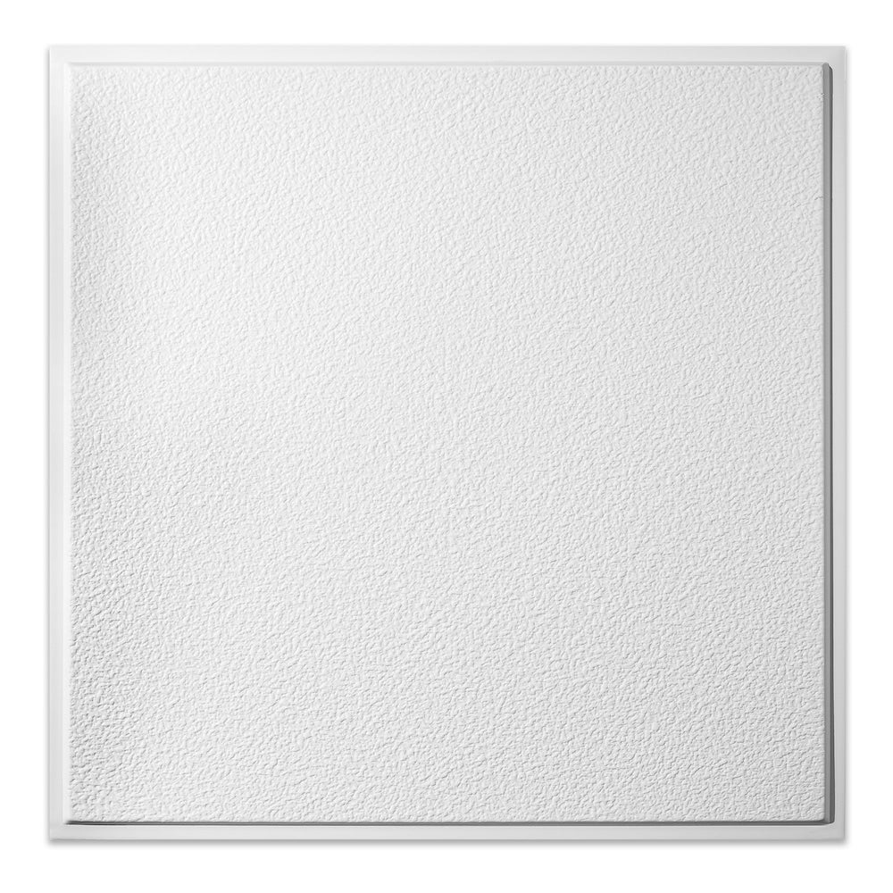 Panneau de plafond Stucco Pro RE blanc de 2 pi x 2 pi, carton de 12