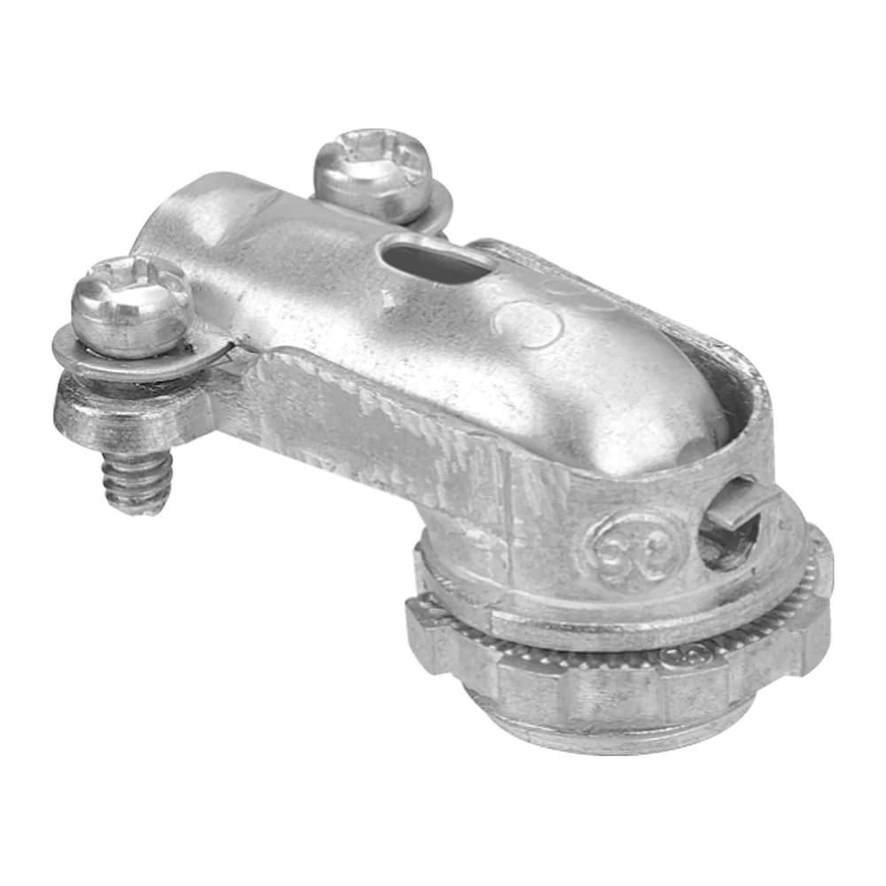 Raccord à 90 degrés en alliage de zinc, taille commerciale 3/8 po (1/2 po KO) (paquet de 30 unités)