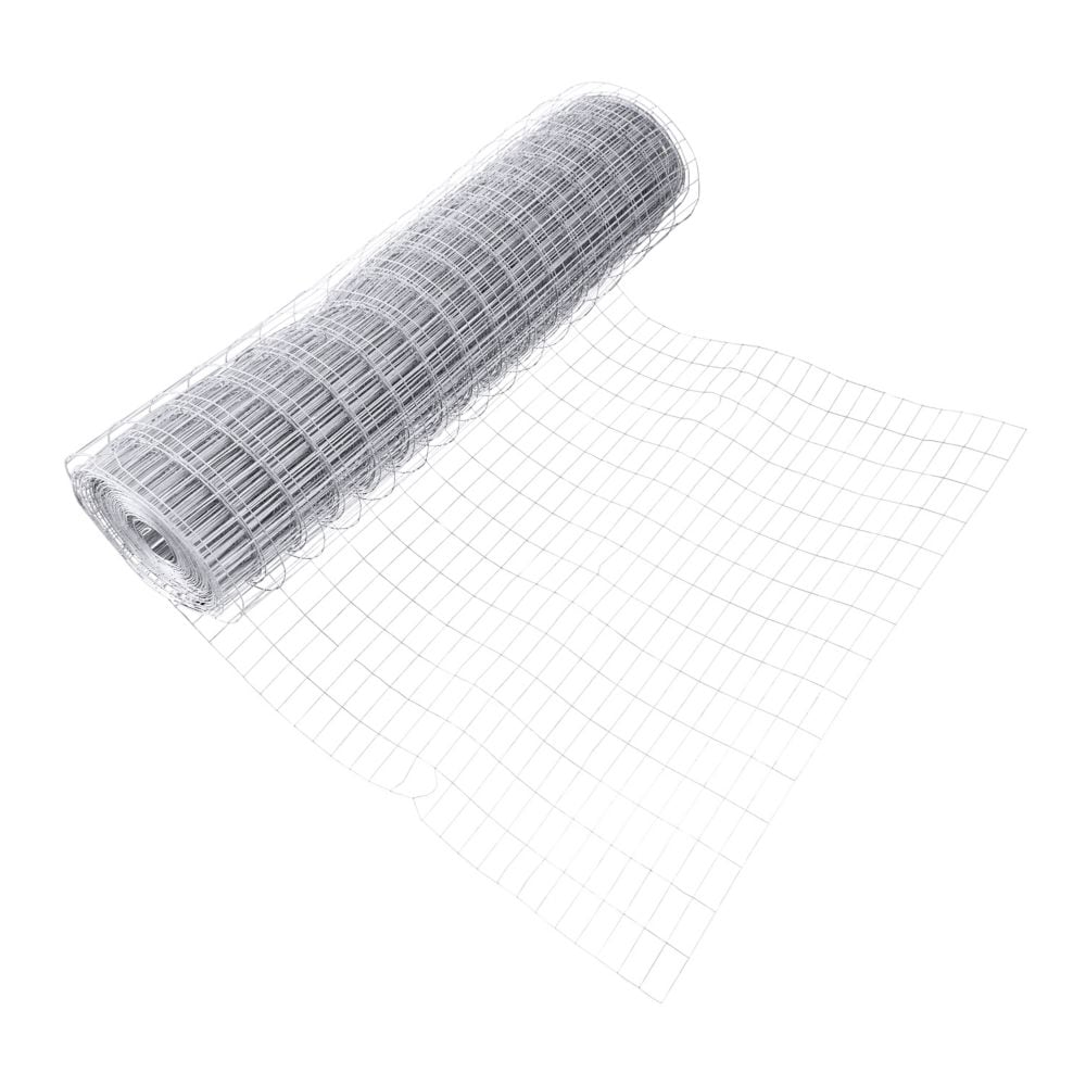 2 inch x 4 inch 5 ft. x 100 ft. 12.5-Gauge Galvanized Welded Fence