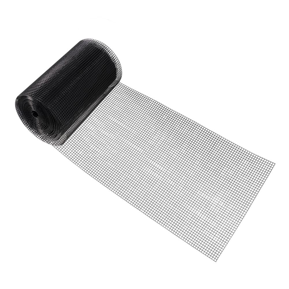 4 ft. x 100 ft. 16-Gauge Black PVC Coated Welded Wire Fence with Mesh Size 1/2 inch x 1/2 inch