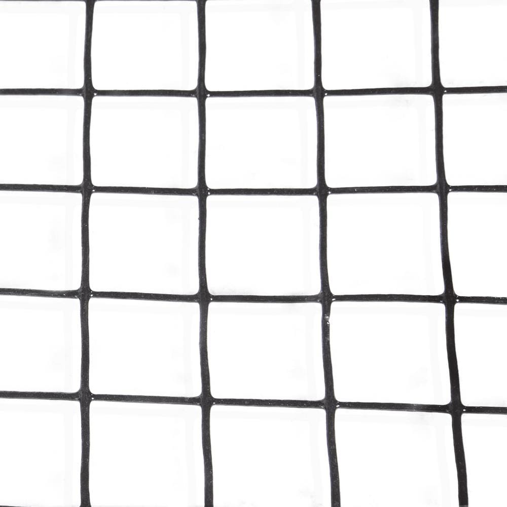 4 ft. x 50 ft. 16-Gauge Black PVC Coated Welded Wire Fence with Mesh Size 1.5 inch x 1.5 inch