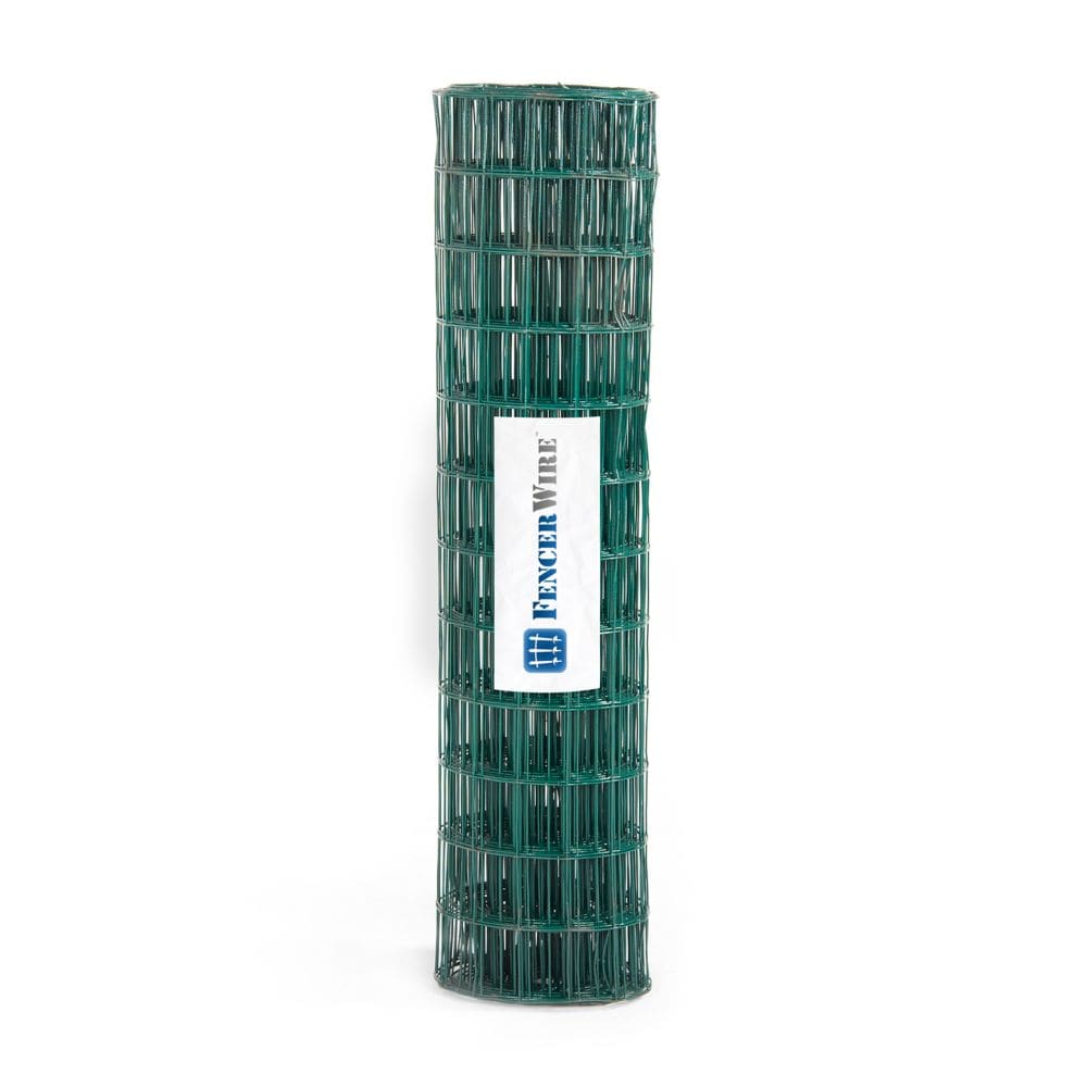 4 ft. x 50 ft. 16-Gauge Green PVC Coated Welded Wire Fence with Mesh Size 3 inch x 2 inch