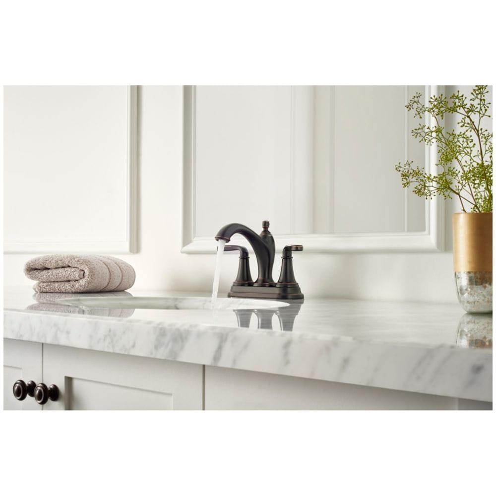 Northcott 2-Handle 4-inch Centerset Tuscan Bronze Bathroom Sink Faucet/Tap