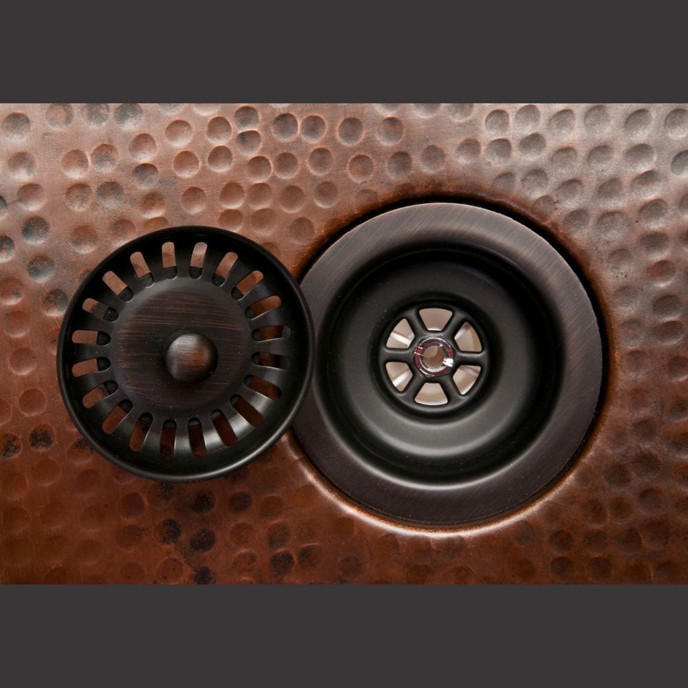 3.5 inch Kitchen, Prep, Bar Basket Strainer Drain in Oil Rubbed Bronze