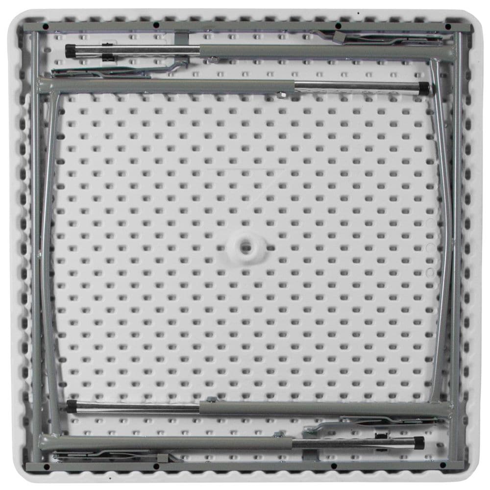 34SQ White Plastic Fold Table