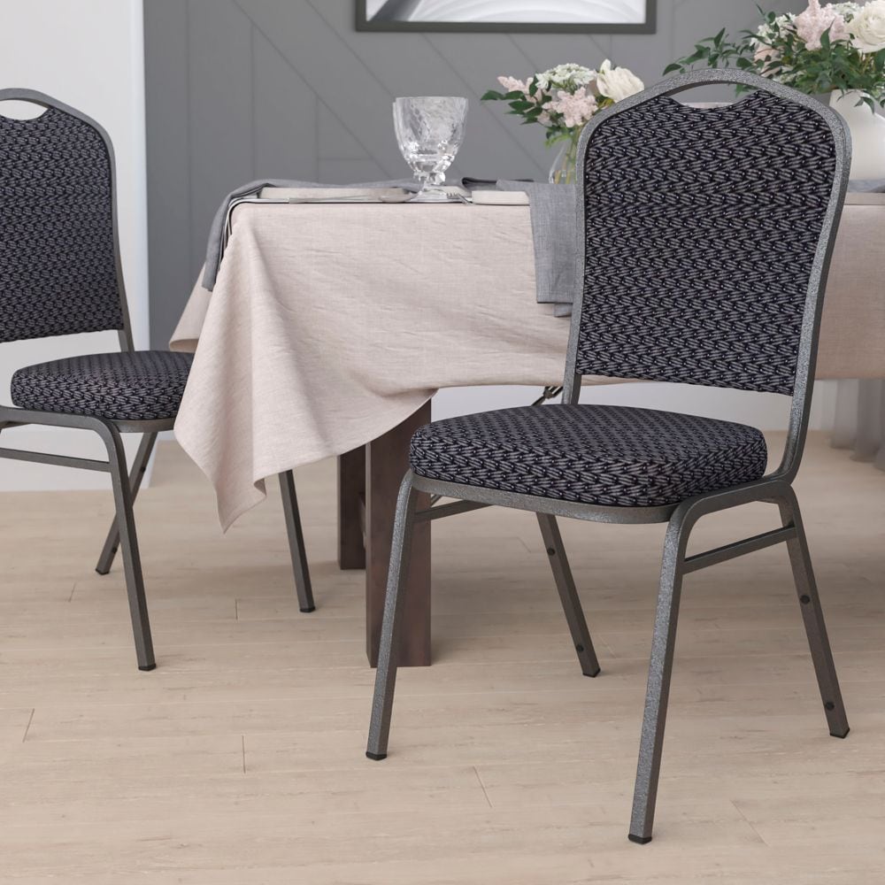 Chaise de banquet en vinyle beige