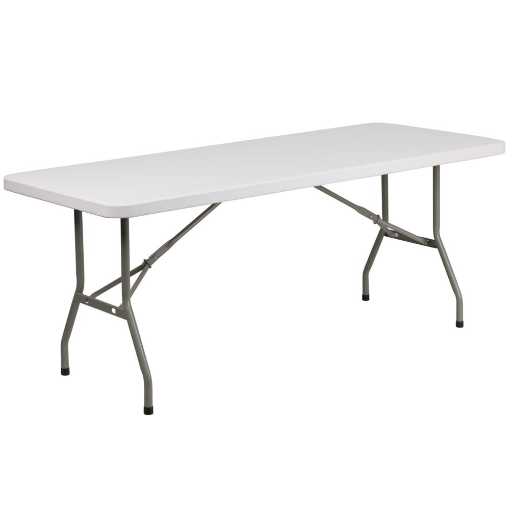 30x72 White Plastic Fold Table