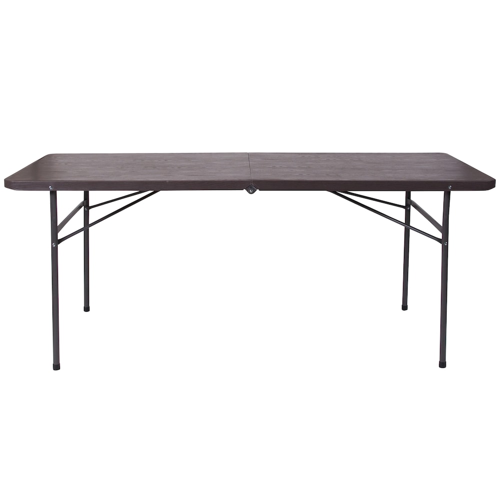 30x72 Brown Plastic Fold Table