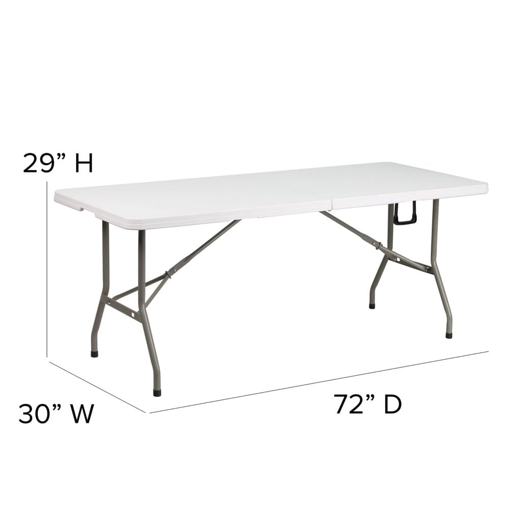 30x72 White Bi-Fold Table