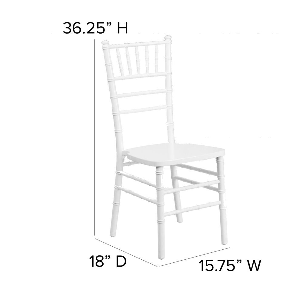 Chaise Chiavari en bois blanc