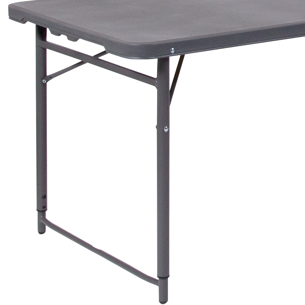 23.5x48.25 Gray Plastic Table