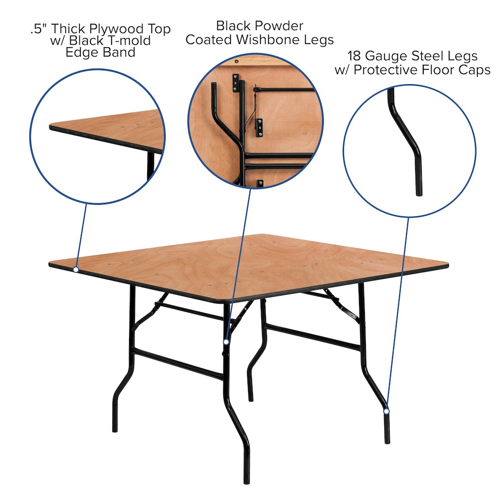 Table pliante en bois 48SQ