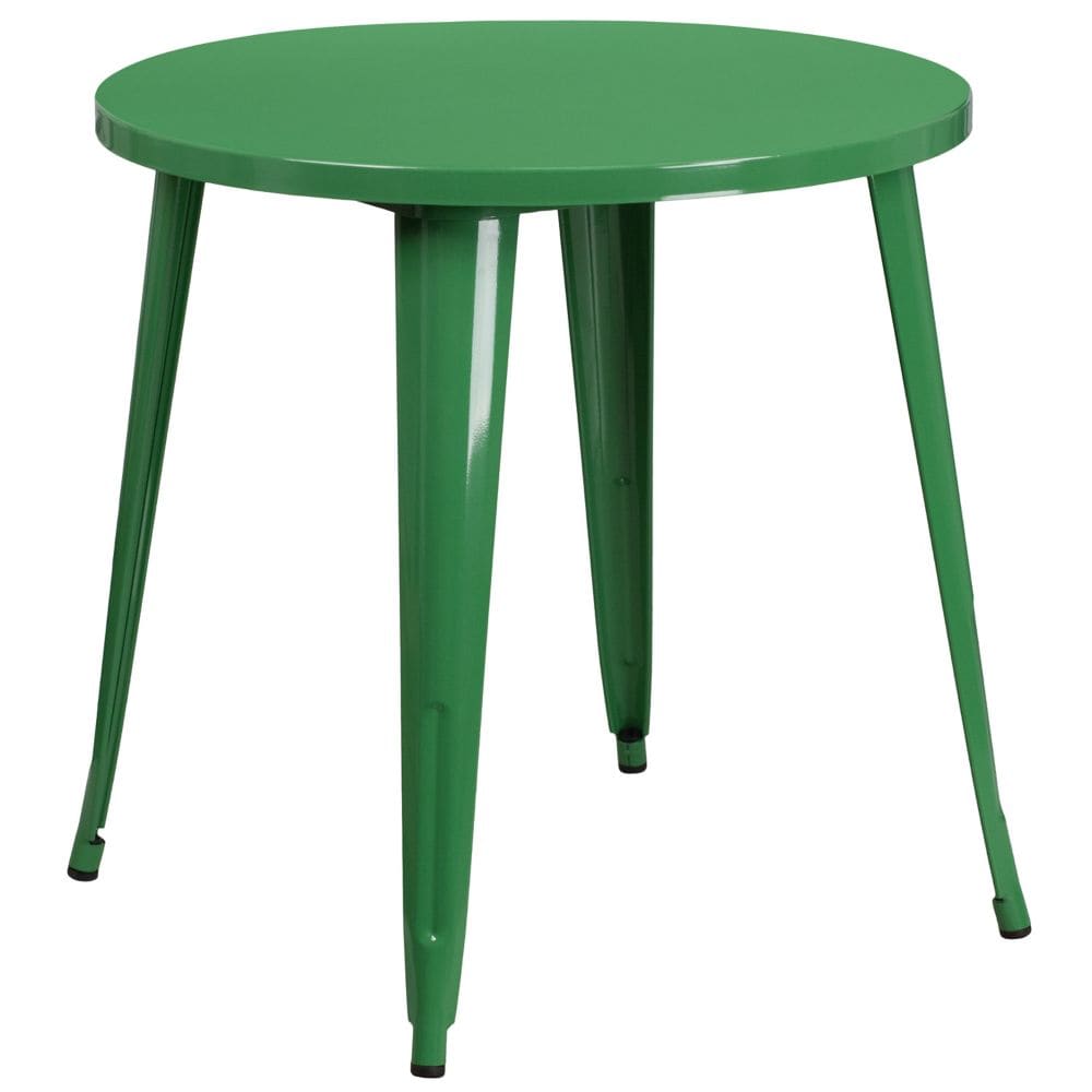 30RD Green Metal Table