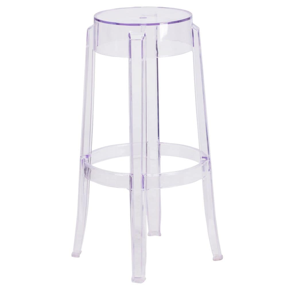 29.75"H Transparent Barstool