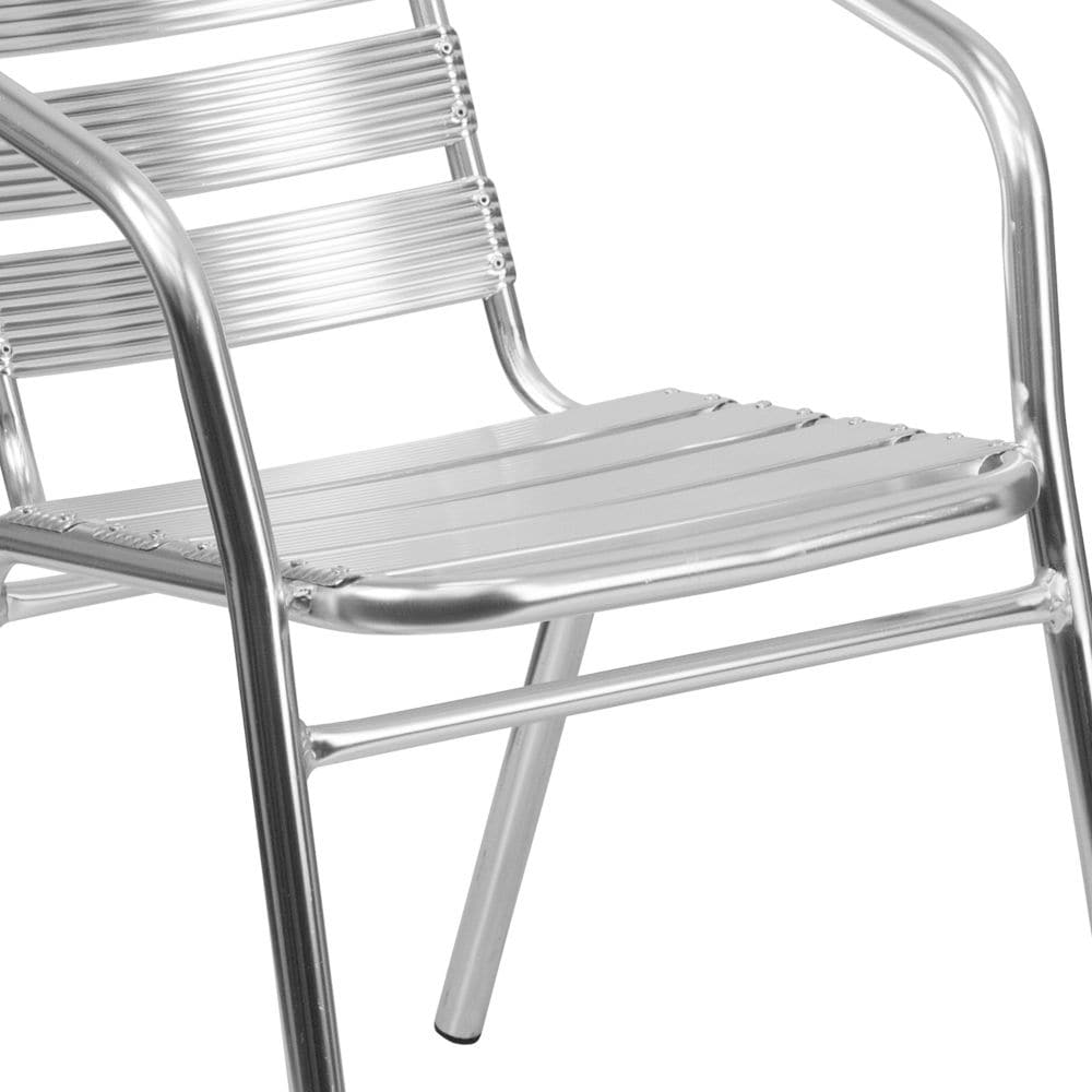 Aluminum Slat Back Chair
