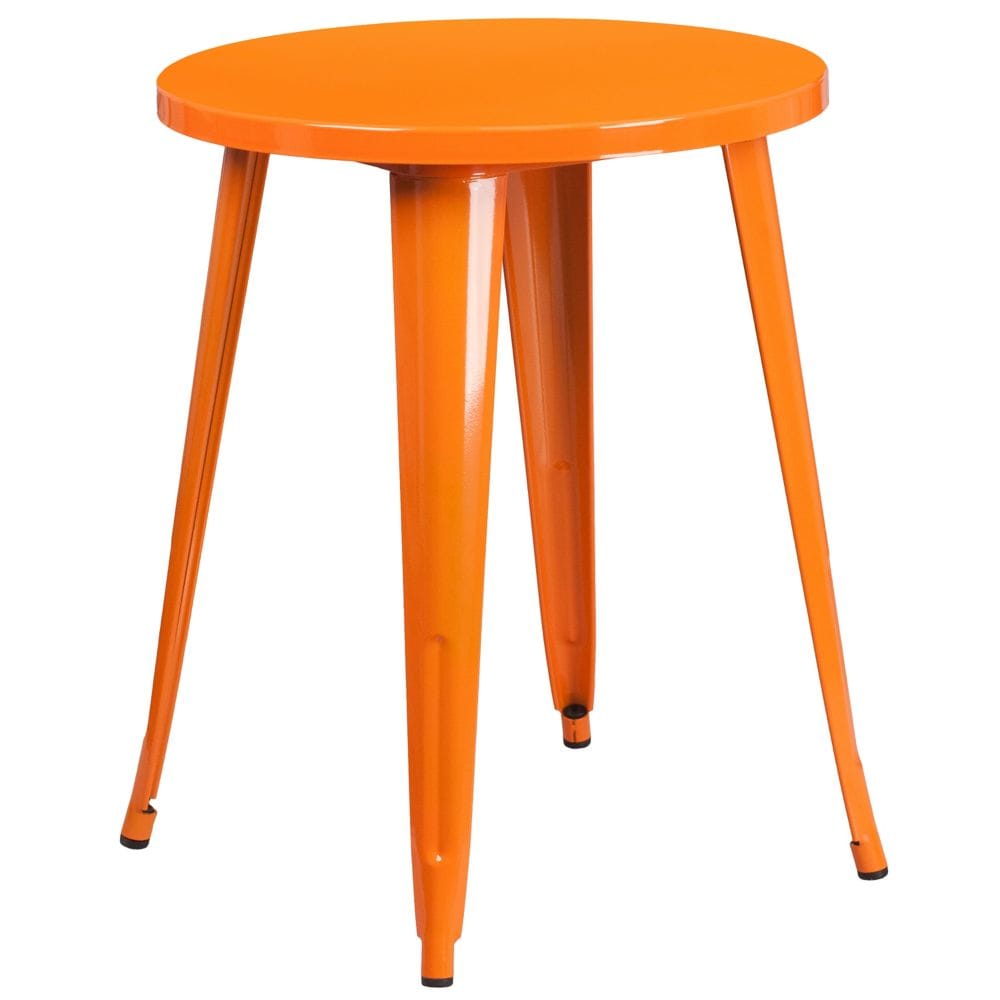 24RD Orange Metal Table